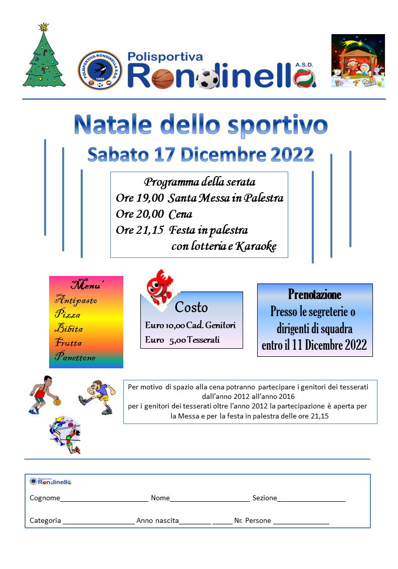 Natale dello sportivo 2022